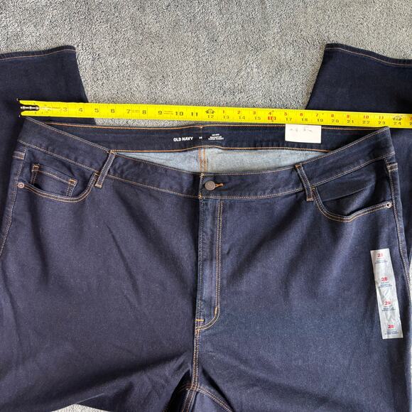 Old‎ Navy Rockstar Super Skinny Mid Rise Jeans Plus Size 28 Dark Wash - Picture 6 of 8